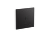 KOHLER K-91UB10G40-7BK Mach Flex Glass Faceplate for Concealed Touchless Urinal Flushometer, 0.5 GPF, Matte Black - 3/4 view 