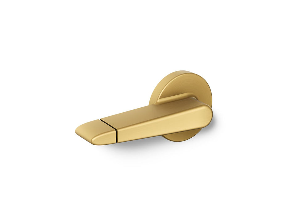 KOHLER K-9236 Dual-flush trip lever, right hand, vibrant brushed moderne brass