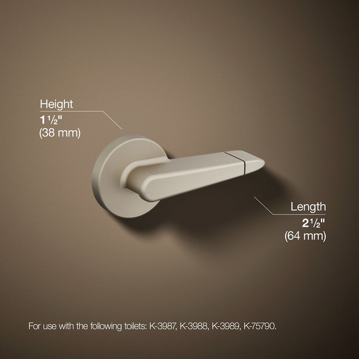 KOHLER K-9237 Dual-flush trip lever, left hand, vibrant brushed nickel - view 5