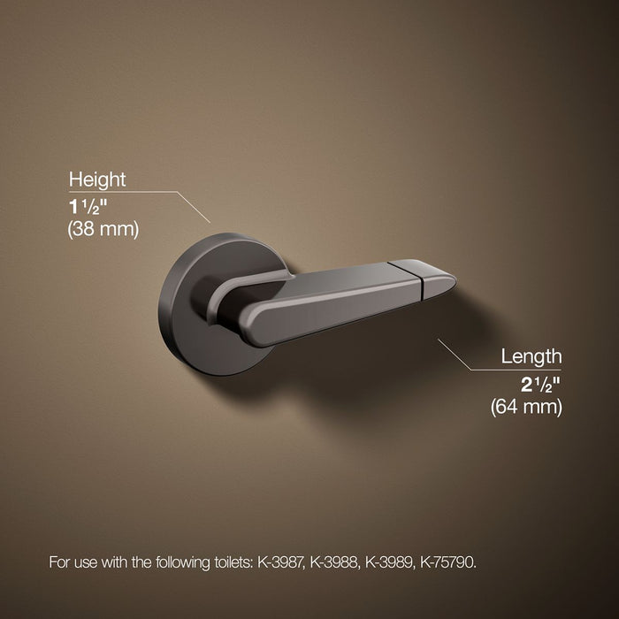 KOHLER K-9237 Dual-flush trip lever, left hand, vibrant titanium - view 5