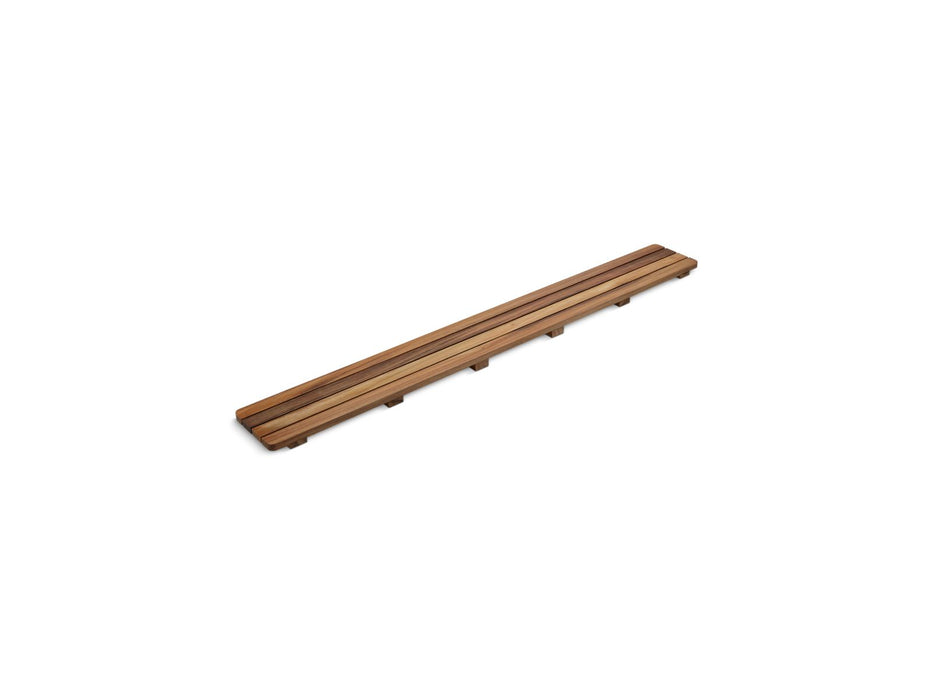 KOHLER K-9336 Groove Teak drain cover 48" receptor, not applicable