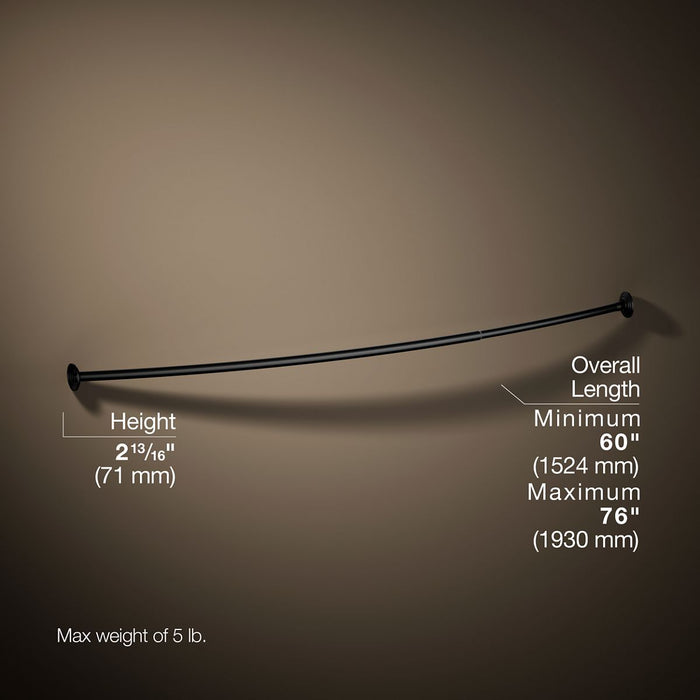 KOHLER K-9349 Expanse Curved shower rod