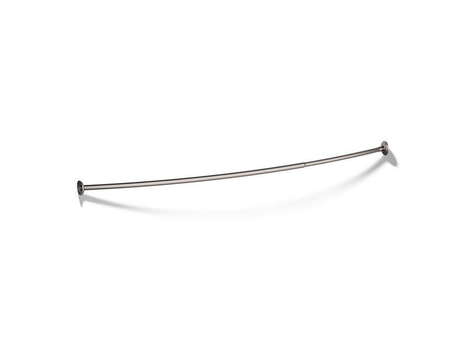 KOHLER K-9349 Expanse Curved shower rod, vibrant titanium