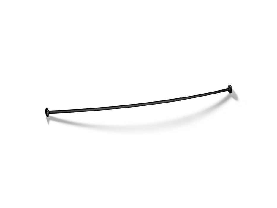 KOHLER K-9350 Expanse Curved shower rod, matte black