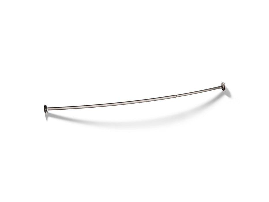 KOHLER K-9350 Expanse Curved shower rod, vibrant titanium
