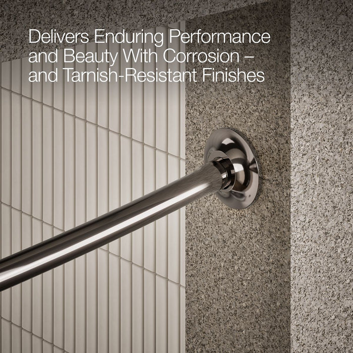KOHLER K-9350 Expanse Curved shower rod, vibrant titanium - view 5