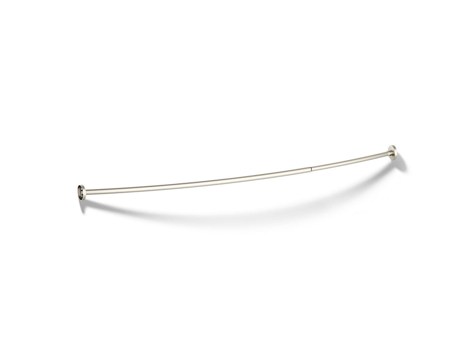 KOHLER K-9351 Expanse Curved shower rod, vibrant brushed nickel