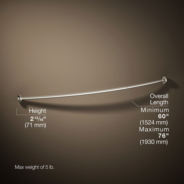 KOHLER K-9351 Expanse Curved shower rod