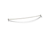 KOHLER K-9351 Expanse Curved shower rod, vibrant polished nickel