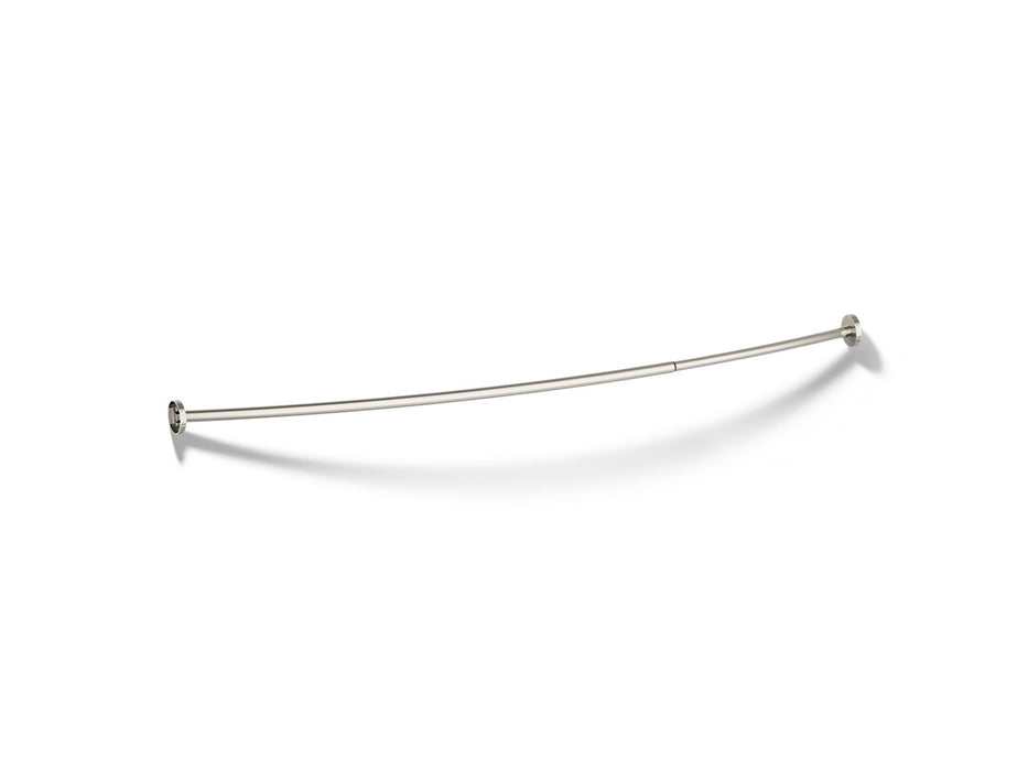 KOHLER K-9351 Expanse Curved shower rod, vibrant polished nickel
