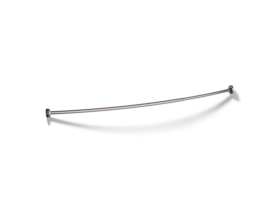 KOHLER K-9351 Expanse Curved shower rod, vibrant titanium