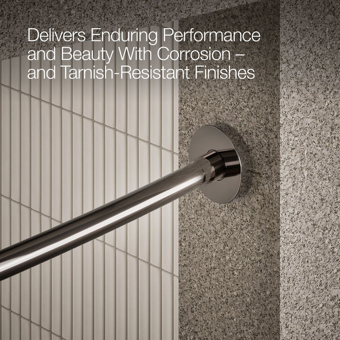KOHLER K-9351 Expanse Curved shower rod, vibrant titanium - view 5