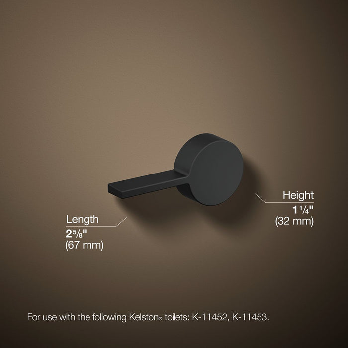 KOHLER K-9385 Kelston Left-hand trip lever, matte black - view 3