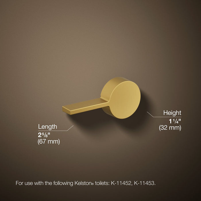 KOHLER K-9385 Kelston Left-hand trip lever, vibrant brushed moderne brass - view 4