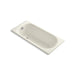 KOHLER K-941-0 K-941 Soissons 59" x 27-1/2" Drop-in Bath, biscuit