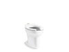 KOHLER K-96053-B Wellcomme Floor-mount top spud flushometer bowl, white