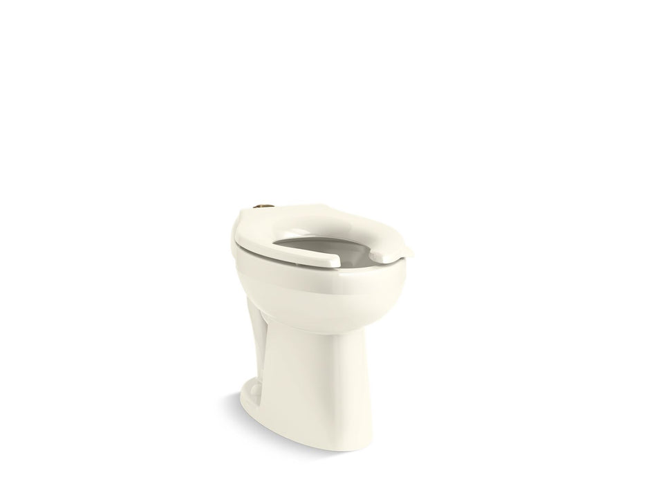 KOHLER K-96057 Highcliff Floor-mount top spud flushometer bowl, biscuit