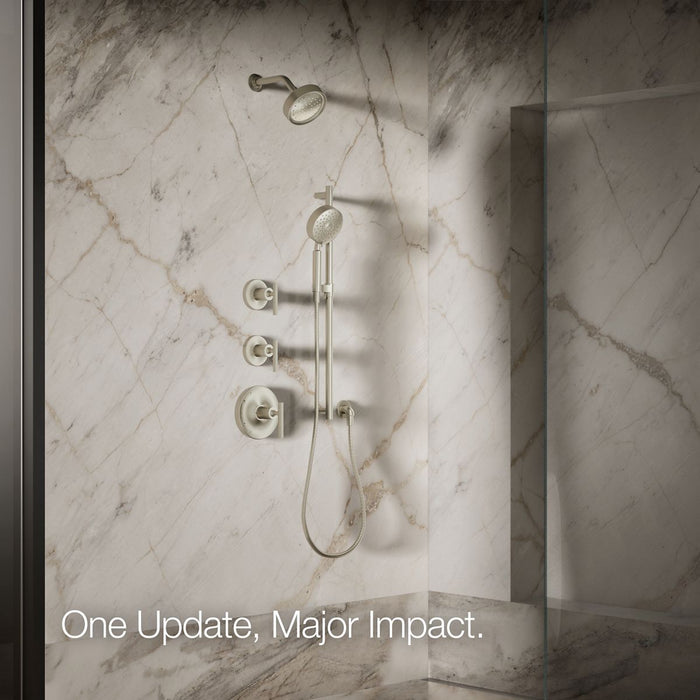 KOHLER K-965-AK Purist Single-function showerhead, 2.5 gpm, vibrant brushed nickel - view 4