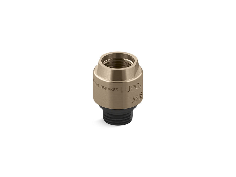 KOHLER K-9660 Persona Vacuum breaker, 1/2" x 1/2", vibrant brushed bronze