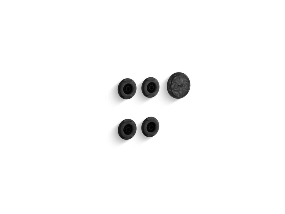 KOHLER K-9694 Flexjet Whirlpool trim kit with four jets, brushed black