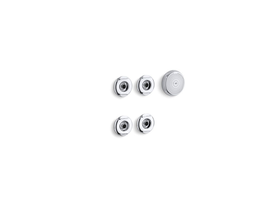 KOHLER K-9694 Flexjet Whirlpool trim kit with four jets, polished chrome