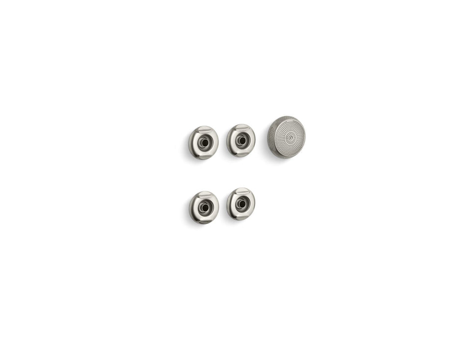 KOHLER K-9694 Flexjet Whirlpool trim kit with four jets, vibrant brushed nickel