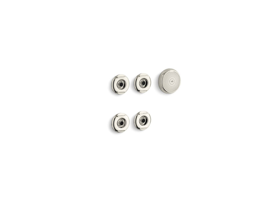KOHLER K-9694 Flexjet Whirlpool trim kit with four jets, vibrant polished nickel