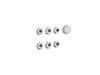 KOHLER K-9696 Flexjet Whirlpool trim kit with six jets, polished chrome