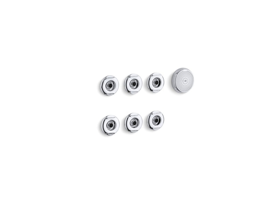 KOHLER K-9696 Flexjet Whirlpool trim kit with six jets, polished chrome