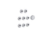KOHLER K-9698 Flexjet Whirlpool trim kit with eight jets, polished chrome