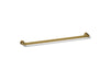 KOHLER K-97027 Avid 30" towel bar, vibrant brushed moderne brass