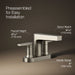 KOHLER K-97031-4 Taut Centerset bathroom sink faucet, 1.2 gpm, vibrant brushed nickel - view 3