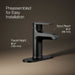 KOHLER K-97061-4 Hint Single-handle bathroom sink faucet, 1.2 gpm, matte black - view 3