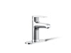 KOHLER K-97061-4 Hint Single-handle bathroom sink faucet, 1.2 gpm, polished chrome