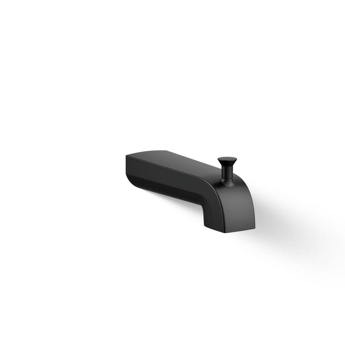 KOHLER K-97089 Pitch Hint Wall-mount diverter bath spout, matte black - view 2