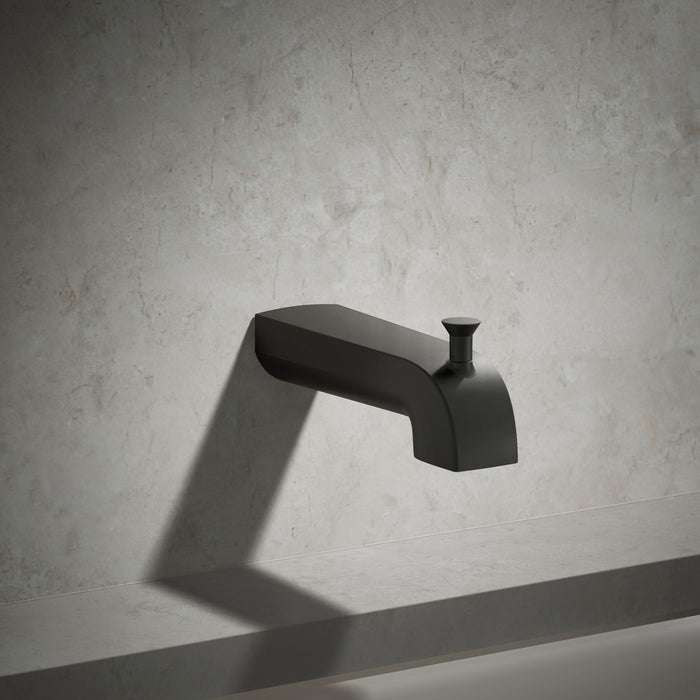 KOHLER K-97089 Pitch Hint Wall-mount diverter bath spout, matte black - view 4