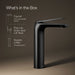 KOHLER K-97347-4 Avid Tall single-handle bathroom sink faucet, 1.2 gpm, matte black - view 5
