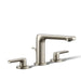 KOHLER K-97352-4 Avid Widespread bathroom sink faucet, 1.2 gpm, vibrant brushed nickel - view 3
