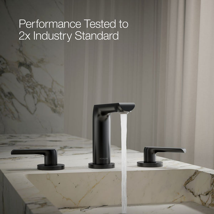 KOHLER K-97352-4K Avid Widespread bathroom sink faucet, 1.0 gpm, matte black - view 4