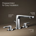 KOHLER K-97352-4K Avid Widespread bathroom sink faucet, 1.0 gpm, polished chrome - view 3