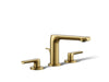 KOHLER K-97352-4K Avid Widespread bathroom sink faucet, 1.0 gpm, vibrant brushed moderne brass