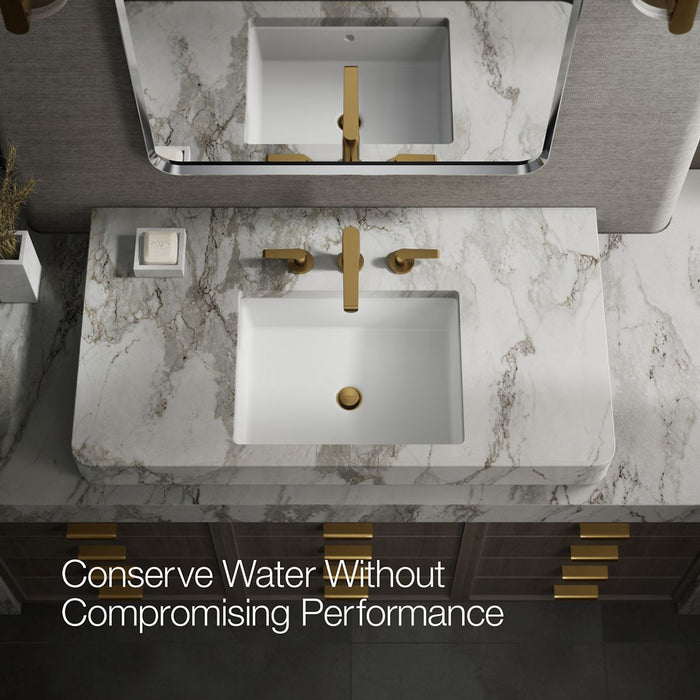 KOHLER K-97352-4K Avid Widespread bathroom sink faucet, 1.0 gpm, vibrant brushed moderne brass - view 4