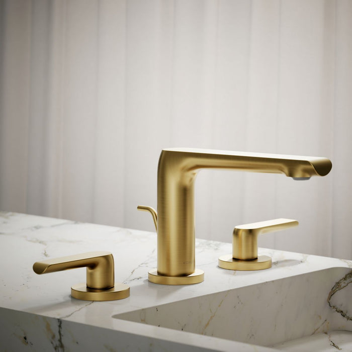 KOHLER K-97352-4K Avid Widespread bathroom sink faucet, 1.0 gpm, vibrant brushed moderne brass - view 5