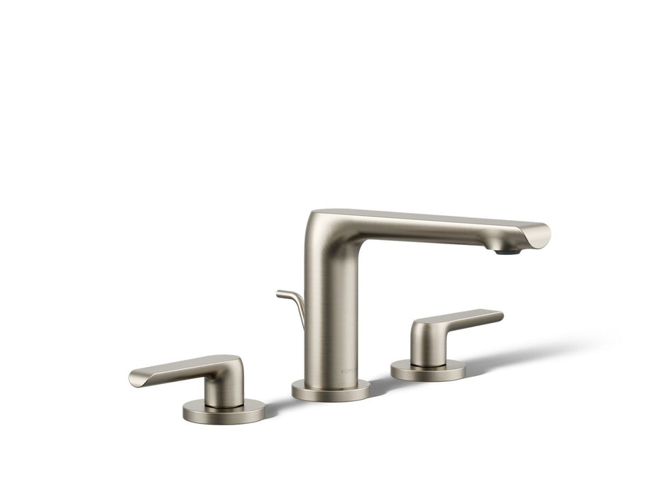 KOHLER K-97352-4K Avid Widespread bathroom sink faucet, 1.0 gpm, vibrant brushed nickel