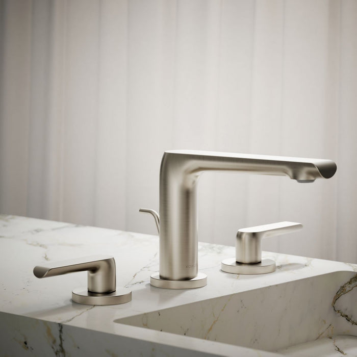 KOHLER K-97352-4K Avid Widespread bathroom sink faucet, 1.0 gpm, vibrant brushed nickel - view 5
