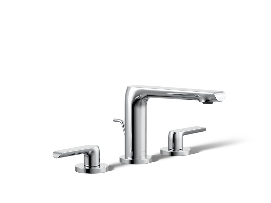 KOHLER K-97352-4N Avid Widespread bathroom sink faucet, 0.5 gpm, polished chrome