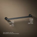 KOHLER K-97494 Avid 18" towel bar, matte black - view 4