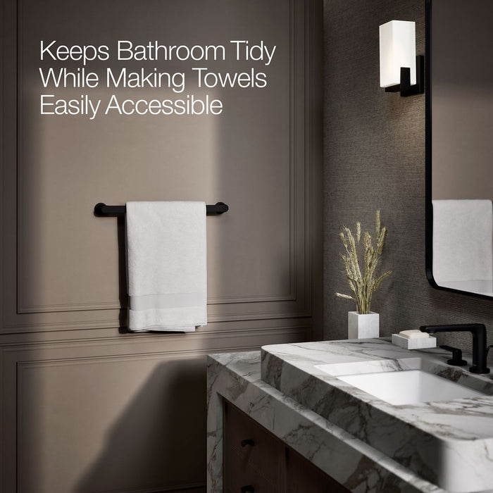 KOHLER K-97494 Avid 18" towel bar, matte black - view 5