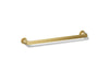 KOHLER K-97494 Avid 18" towel bar, vibrant brushed moderne brass