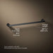 KOHLER K-97495 Avid 24" towel bar, matte black - view 5